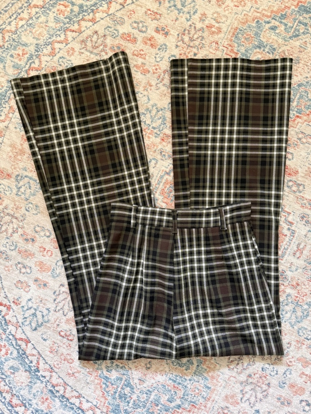 Free People Jules Plaid Pants — Size 4 - Picture 5 of 7